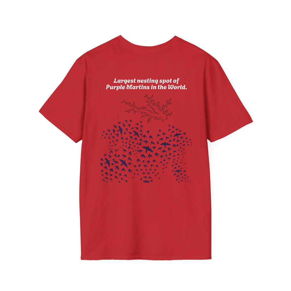 Red Lake Murray T-Shirt — South Carolina Lake Map Tee